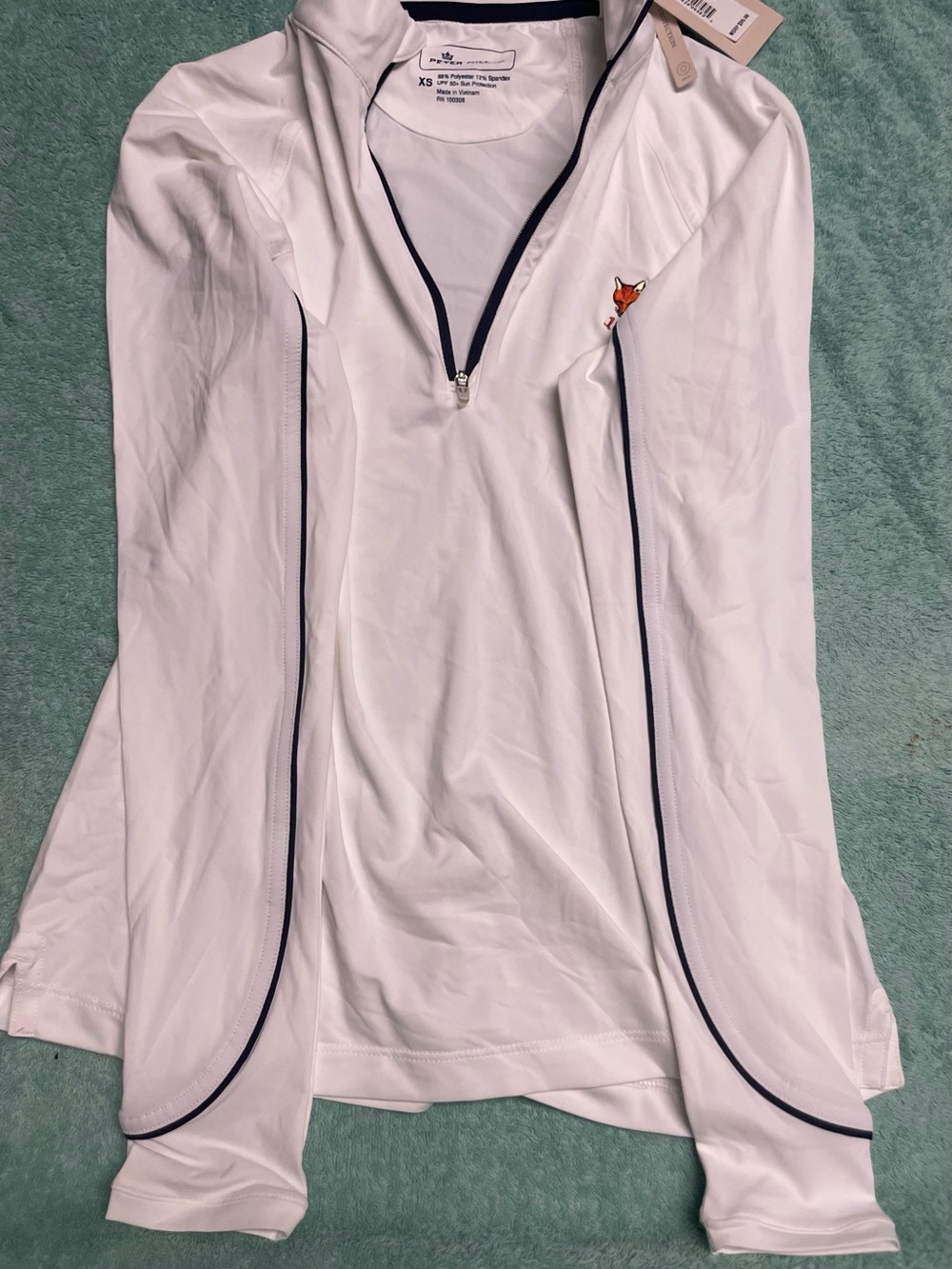 Peter Millar Green Spring Valley Hunt Club 1/4 Zip Women’s XS READ DESCRIPTION - Picture 9 of 16
